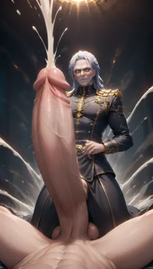 Breiter, Fokus hyper, huge, cock, 1, 8 anime, hugest, man, ever, cumming, <lora:HugeAnimeCocks:2>