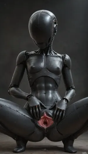 (robotic skin:2), (android skin texture), robot, android, ((no gender)), (non-human face), blank robot face, ((no face)), hdr, dtm, full hd, masterpiece, 8k, beautiful, maximum details, highly detailed, ultra detailed graphic tension, cleaning poses, stunning colors, cinematic lighting effects, super vista, futuristic house background, ((flat-chested)), ((flat chest)), smooth body, exposed wires, full side profile, syntheticbreed, ((syntheticbreed:1.8)), noface, cyborg, 20 year old girl, best quality, photorealism, masterpiece, chested, Ultra detailed RAW color photography, highly detailed, high level of detail, (skinny:1.5), small waist, small hips, tiny ass, round tits, (((perfect fingers, perfect hands, perfect skin))), ((hyper gaping pussy, hyper gaping vagina, maigre, musclé, seins visibles, pussy visibles, big clitoris visibles, seins nus, HDR pussy, hyper spread pussy, squat, hyper pussy juice dripping)), (perfect adult body proportions), Real, photorealistic, hi-detaild, 8k, pussy dripping, pussy dripping semen, (spread pussy:1.5), hi-detailed pussy, perfect pussy, <lora:Synthetic_Breed:2>, <lora:Faceless_Cyborgs-000014:2>