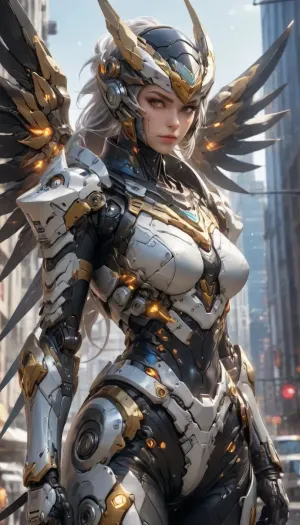 Cyborg Ninja, mgs, Metal Gear Solid, eye visor, mecha armor, fit Body, gorgeous face, intricate clothing, Oasis, Portrait, overwatch Comic Style, drawing, painting, Sketch Style, Sketch art, skirt, Metal Wings, <lora:aesthetic_anime_v1s:1>, <lora:Mecha_Ggorgeous_Armor-000011:.8>, Rainbowiridal, Spiral, rainbowiridal, eyes, palette, Shiny..., Bright..., Intense, gaze, Fire, dragon, Amber, cat, Anthro..., woman, Genetically, modified..., <lora:Stunning_eyes_2:.8>