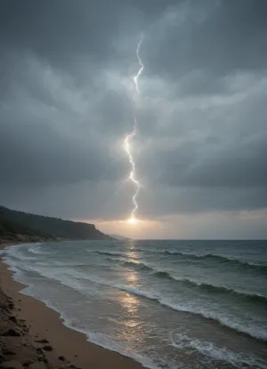 a 16th-century galleon in a storm, ocean, storm, tempest, lightning, powerful waves, foaming waves, on the sea, outdoors, photography, <lora:xs_4d:.5>, <lora:PelagicBlackwater768_1-5plus_autotags:.8>