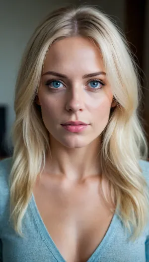 Frau, 29 Jahre alt, Deutsche, hellblonde Haare, blaue Augen, schlanker Körperbau, 165 cm groß, 52 kg, <lora:Buttplug__SDXL:.8>