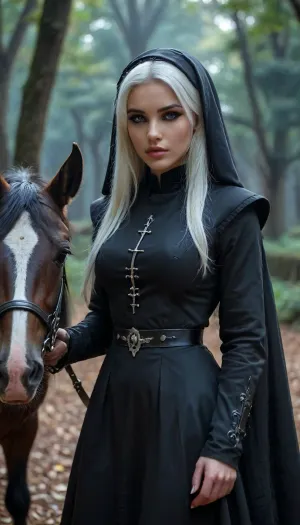hkstyle, bmbplora, nun, <lora:hkstyleV5:.6>, <lora:DetailedEyes_V3:.6>, <lora:bimboxl_02:.8>, <lora:Dark Nun (Pony):.6>