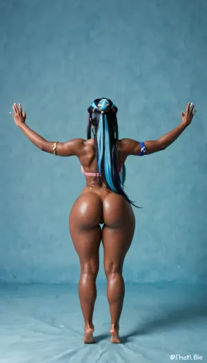hypernubile Nessa from pokemon, hypernubile nessa, (rounded buttocks:1.3), (thick thighs:1.3), (hourglass figure:1.3), suspended in middle of room, eagle spread pose, feet up, (hyper flexible submissive pink up eagle spread pose:1.3), (character turnaround:1.3), (front view and back view:1.3), (reference sheet:1.3), model sheet, clean white background, full body, ready to fuck, symmetrical pose, neutral expression, simple lighting, (two views:1.2), professional reference, detailed anatomy, naked body, no clothes, spreading ass cheeks showing loose anus hole, wide hips, lying on back eagle spread pose spreading pussy lips, (Heavy Wide hips:1.3), (bubble round booty:1.3), (fat ass:1.3), huge hips, phat legs, big round bubble butt, extremely juicy bubble butt, rounded ass, big phat ass, dumptruck booty, thick round ass cheeks, naked oiled shiny wet body