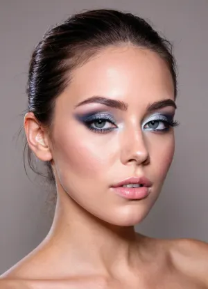 "Imagine a face that not only catches the light, but also commands it. The skin still resembles shining porcelain, but now it is accentuated by an iridescent highlighter on the cheekbones and bridge of the nose, giving the face a heavenly glow, as if kissed by dew. The eyebrows are clearly defined, which gives the facial expression confidence and charm. But the real drama begins with the eyes, bold, shimmering gold or electric blue eye shadows blend over the eyelids, forming spectacular smoky shadows that give the look a hypnotic and piercing hue. The eyelashes are thick, voluminous and inky black, framing the eyes like a dark, seductive curtain."
"And lips... they are no longer just soft coral. They are painted in a bright, glossy crimson color — so bright that it feels like a challenge. It's an impossible-to-miss face, a masterpiece of bold colors and precise lines that transforms beauty into something exhilarating."
"Her black hair is cut into a sharp, asymmetrical bob that touches her jawline on one side and falls slightly on the other, creating a dynamic sense of movement even when she stands still. The texture is polished to a glassy sheen, making the hair look like liquid silk. The roots remain smooth and fit snugly to the scalp, and the tips are trimmed with such precision that they look almost like a blade. To give the hairstyle a modern look, a hidden neckline at the back of the head gives it a clean, fresh look, and a deep fringe with a side parting falls over the forehead, partially covering one eye and giving the image a mysterious charm.", each, other's, tongues, kissing, other, on, the, lips, <lora:kissing_v2:.8>, cunnilingus, 2girls, girl, licking, pussy, <lora:Cunnilingus XL:.8>
