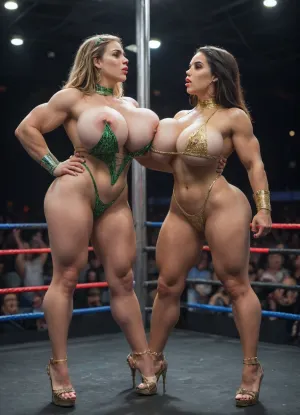 (((2females, OnlyFans babes hot kiss through prostituting))), completes show every pornjobs, visible full body everytime, reveals, (((muscular striptease performer in strip club by babe wrestler, costumes wearing, full show body))), gigantic grab busty breasts areola nipple, ((kissable lips, too deep mouth caviting, seductive eyes)), very big pussyhole, gigantic pussylips, realistic clit, 8K resolution, epic pornographic detailed