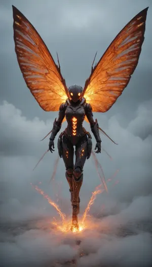 I've expanded the wildlife of this UV-reactive dimension with three new, highly detailed creatures. You'll find a majestic aerial being with iridescent wings, a powerful apex predator clad in glowing crystalline armor, and a shimmering swarm of tiny, insect-like entities that create a cloud of phosphorescent light. Each creature is intricately designed with the same neon cyan, violet, magenta, and orange patterns that define this otherworldly ecosystem. I hope these additions give you an even deeper sense of the life that thrives in this glowing world.