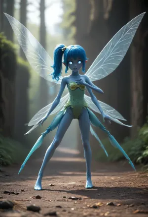 blue long heir, (((doggystyle))), full body view, extreme insertion, hyper insertion, show full body in view, tiny odd little pixie, long spindly arms and mantis-like proportions, no pupils, glowing eyes, anime style, sexbot, sex robot, robot, not human, BLUE metal skin, with a big dark pussy, blue skin, f/1.4 lens, bokeh, tiny Daisy fairy princess, insect wings, see-through gossamer, in heat, in a video game, bombshell hair, glowing blue hair, side ponytail, handstand, dggy, girl, pov, (huge penis:1.5), cyborg, style, android, holding in hand, holding her waist in his hand, he is forcing his huge penis into the very very petite girl’s beautiful bare vagina from above, vaginal penetration from above, ((doggystyle)), rvb, agent, Carolina, <lora:EnvyPixieXL01:2>, <lora:dggy:2>, <lora:cyborg_style_xl-alpha:2>, <lora:agent_carolina_xl_v1:.8>