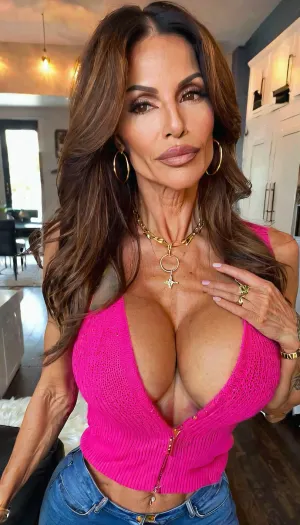 Two sisters, lazy eye, elegant, small fake tits cleavage, pov lapdance, pink knit cleavage sweaters and blue jeans, ((old, 50yo)), handcuffed, gold hoop earrings, nose ring, tattoos, sexy neck, ((old brown hair mom woman)), (tan skin), (skinny muscle), (beautiful Mexican instagram model face), (fit body), very beautiful, perfect skinny body, perfect face, looking at the camera, perfect eyes, (skinny fit), pretty, snub-nosed, long hair, 4ng3l, face, <lora:clothed_small:1.8>, <lora:SDXL_BetterFaces-LoRA_v1:.8>, bmbplora, <lora:bimboxl_02:.8>