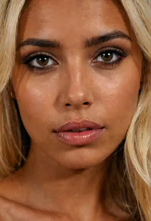 Reproduction fidèle de la personne sur la photo de référence, visage identique, dimension visage identique, sourcils et cils identique, même couleur de peau, même texture de peau, même éclairage de peau, même lèvre, même pommettes, même mâchoire, même coiffure et couleur de cheveux, rendu photoréaliste, visage ultra-détaillé, pores de la peau naturels, éclairage identique à la référence, visage jeune. photo, fille, Sous-vêtements, dentelle, Jolie fille, (Scène d'intérieur:1.2), Pièce sombre, L'art de la photographie de contraste, Posture douce et belle, Poitrine généreuse, Belles hanches, Silhouette harmonieuse, Plan cinématographique, (Prise de vue en basse lumière:1.3), Rendu Octane, Lumière ambiante douce, F/2.4, Belle lumière douce de studio, Détails éclatants, Hyperréaliste, Élégant, Beau fond, 8K, Qualité optimale