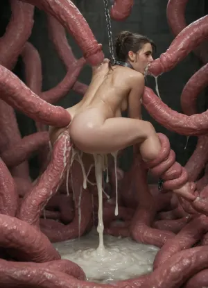 masterpiece, best quality, anatomicaly correct, full body, no censored, bottom rear side view, (Massive cumming Gigantic God-Tentacle-Monster-Rapist-Cum-impaller messyfull-disgustfull-kinkyfull-pervertfull-lustfull-painfull-raping a crying disgusted helpless resists small-teen-junior-prisoned-ethnic-Albanian-Princess-semen-Swallower-Concubine with huge amount of viscous slimy cum, messyfull-disgustfull-kinkyfull-pervertfull-lustfull-painfull-impregnating with viscous slimy oily lotion and cum his sex-slaved-kidnapped suffered resisted helpless chained crying disgusted oiled messy lotioned little Albanian-Princess in messy cummy lair covered with milk, sex-slaved-kidnapped suffered resisted helpless chained crying disgusted sex-slaved oiled messy lotioned little Albanian-Princess in helpless resisted pose covered with viscous slimy oily lotion and cum, forsedly cumming in all holles of suffered resisted helpless chained crying disgusted helpless chained humiliated messy sweaty lotioned cummed Albanian-Princess, huge size difference between crying disgusted helpless chained humiliated messy sweaty lotioned cummed Albanian-Princess and Many massive cumming Gigantic Tentacles-Monsters-Cocks-Rapists-Cum-Loader, Many massive cumming Gigantic Tentacles-Monsters-Cocks-Rapists-Cum-Loader brutaly-cum-rapes pussy, huge bukake, cum-eating, forcedly cum-sucking, huge brutal-cum-loading in mouth, forcedly feeding with cum, cum-drinking, disgusted messy cummy chained prisoned helpless suffered sexual slavery in bdsm-sex-prison to Many massive cumming Gigantic Tentacles-Monsters-Cocks-Rapists-Cum-Loader, forcedly loading Albanian-Princess with huge amount of viscous slimy cum, Many massive cumming Gigantic Tentacles-Monsters-Cocks-Rapists-Cum-Loader forcedly cumming in all holes of theyrs Albanian-Princess, excessive disgusting viscous slimy oily messy creamy-cum flowing from mouth of Albanian-Princess, Albanian-Princess in disgust vomiting huge amount of viscous slimy cum), small extra sagging extra relaxed milky tits, small sagging pregnant belly filled with huge amount of viscous slimy oily messy creamy-cum, huge areola, huge wet messy pussy lips, (very hairy wet oiled messy lotioned gaped flowing milfy meaty messy ovulated cumming pussy filled with huge amount of viscous slimy oily messy cum), small sweaty oiled messy cummy lotioned cute-petite-body milfy covered with huge amount of viscous slimy oily creamy-lotion, small lotioned pussy, wet messy cummy hooded hair, arms held behind by Tentacles-Monsters, leggs held and wide spread by Tentacles-Monsters, small unbutonned messy ethnic indian-dress, messy wet small panties pulled down and covered with huge amount of cum, huge collar on neck