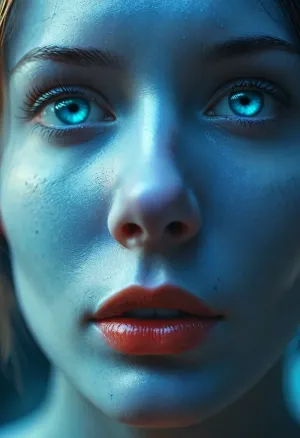 (smooth rendering and vibrant colors:.1), close up, faceless blue in cursed surrealism, /KlTTY-ART/, <lora:COMFYUI_mimic_landscape_-_XL_SDXL v2.0:.1>, <lora:attractive_notrigger:.1>, <lora:MJ52:.5>