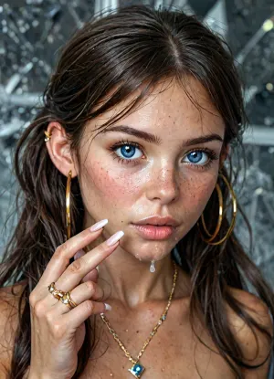 detailed and infocus face, (beautiful petite female much younger than 18 years old:1.7), (cum explosion from nose:1.1), (cum explosion:1.2), (very petite brunette:1.6), (micro body:1.4), very delailed eyes, big expressive eyes, wide open eyes, (slutty face:1.2), eye contact, facing viewer, hdr, blush, wet skin, sweaty, (very slim:1.4), (flat chest:1.4), male pov, blowjob, (deep black cock oral penetration:1.6), (twin pony tails black hair:1.4), ejaculating, cum, grabing head, big cock, extremely big cock, from above, extremely beautiful, extremely, perfect face, perfect skin, long eyelashes, thick eyelashes, (side view:1.3), shiny pink lip gloss, (gold hoop earrings:1.5), big lips, looking at viewer, naked, (deep blue eyes:1.5), (perfect manicured very long polish nails:1.6), (close-up to nails:1), (silver longest necklaces), silver choker, ((((she wear lots of silver and diamonds rings in every finger:1.8)))), skin tight, flirty, dimorphic feminine face, eyeshadow, close up, UHD, 8k wallpaper, (maximum quality:1.5), (ultra high resolution:1.7), (masterpiece:1.2), award winning photo, (huge cum is flowing from lips:1.5), (Extreme:1.5), (insanely detailed:1.9), (realism:1), (realistic:1.7), (hdr:1.4), hyper-detailed realistic body, hyper-detailed realistic face, (warm ambient light:.5), (dark shadows:1.4), hyperrealistic, 8K, BadX, porn photoshoot, detailed skin, on the roof, steam, blushing, DETAILED background, spectacular lighting, (eyes wide open in pleasure:1.48), (pleasing expression:1.44), (shy:1.4), UHD 8K, (full body photograph:1.12), (huge dick:1.4), (creamy deep deepthroat:1.5), (extreme oral sex:1.3), (huge veiny black dick:1.6), (cum), professional photograph shot on kodak, 35mm photo, sharp focus, high budget, cinemascope, 100 mm lens, 1/250 s, f/2.8, ISO 300, <lora:detailed_notrigger:1>, <lora:LCMTurboMix_Euler_A_fix:1>, <lora:photorealistic_portrait_notrigger:1>, but, <lora:BUT_SDXL_SHS:.8>