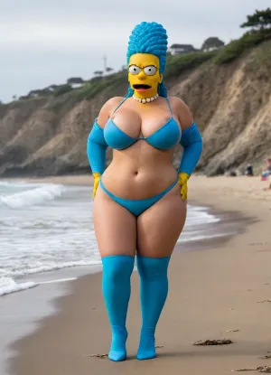 (8K resolution), ((people touched detailed)), (((adult cartooned sapphic therapy performing, body a position, babe enormous plumped pouring breast, The Simpsons Marge skin costume, massive fucked pussy and glamorous butt, hourglass body, touch jobbing, interracial gangbang bimbo perform reinvent escort makeup))), ((wetting by sea with orgy characters between hand fucking man in mouth job, wear heel and net bikini. The day, lighting HDR+, full body visibly)), (tattoos cover wrought body, detailed), ((public beach on porned seaside))