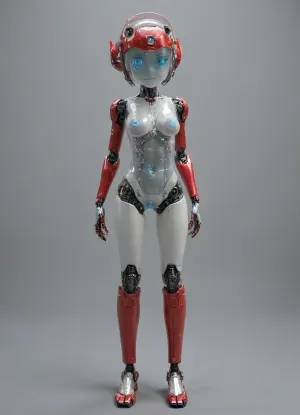 1girl sexbot, (small body:1.5), (very small height), little, (short torso:1.4), (Very petite:1), tiny sexbot, not human, sex onahole, robogirl, mechanical parts, armless onahole, legless onahole, amputea, legless Amputee, sex robot is tiny, 1feet tall, (giga breasts:1.1), transparent glass body, The girl sexbot has, fully-transparent, (clear glass stomach), transparent, robot, mecha, <lora:PAseer-SDXL-Transparent Robot:.8>