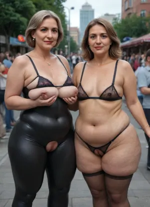 German . Living public city park outdoor, (different ages:2), German family adult party of mature and girls, (1Stepdaughter, 1stepdaughter, 1grandmother, 1grandfather, (very small skinny little flat chested stepdaughters with short bodies), (fat cellulite mature ssbbw parents)), family generation., (German blonde cellulite ssbbw big old mature 60 yo heavy saggy tits, full see-through glossy swimsuit, (see-through glossyshiny thick plastic apparel:1.6), ((stockings)), good visible naked oiled pussies, (oiled glossyshiny skin:1.3), extreme contrast tan lines, with very big sagging breast and wide sides detailed face, (tight micro bra tight breasts tight bondage:1.74), (big labia cameltoe:2), (crotchless clothes:2), hyper oversized sagging tits, detailed oiled body, good visible puffy pussy), (little stepdaughters holding mom's breasts from both sides:1.8), grandfather fuck flat chested stepdaughter, new generation family, (different ages:1.7), (4 young, (flat chested:1.5), stepdaughters with old fat busted mom), one of girls standing back, view from behind. Sharp contrast lighting picture, random poses and positions, bright sunrise, raw., ShineCurve_Apparel, bodysuit, one-piece-swimsuit, leggins, transparent, leotard, green, eyes, blue, brown, perfecteyes, <lora:detailed_notrigger:2>, <lora:ShineCurve_Apparel-000009:2>, <lora:PerfectEyesXL:2>, <lora:tiedbreastsblue_XL_reg0_:2>