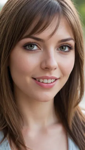 35 yo girl, showing her naked body, very flirty pose, sideview, ((girl next door)), pretty, natural beauty, medium breasts, ((cute tall tall tall tall but average appearance:1.3)), ((cute tall tall tall tall)), ((pale skintone:1.2)), ((little bit chubby:1.4)), very flirty smile, showing teeth, ((unkempt hair)), ((straight hair:1.3)), ((symmetrical hair:1.5)), ((perfect fringe hair:1.5)), ((light brown bright hair)), ((very cute tall tall tall tall average youthful face:1.5)), outside, photorealistic, ((perfect composition)), ((perfect contrast:1.5)), ((perfectly balanced exposure:1.5)), ((perfect focus:1.5)), ((extremely realistic detailed lighting:1.5)), ((extremely realistic detailed shadows:1.5)), ((extremely detailed:1.3)), ((extremely high resolution:1.3)), ((16K UHD:1.5)), ((extremely realistic detailed skin texture:1.5)), ((extremely realistic detailed skinpores:1.5)), ((extremely realistic detailed face:1.5)), ((extremely realistic detailed eyes:1.5)), ((extremely realistic detailed hair:1.5)), focus on eyes, ((fully clothed:1.5)), random colored clothing, ((beautiful stylish clothing:1.5)), ((detailed clothing:1.5)), ((detailed environment:1.5)), Sweet_Sticky_xl-01, <lora:EnvyZoomSliderXL01:-1>, <lora:add-detail-xl:.5>, <lora:neanderthal_last:.7>
