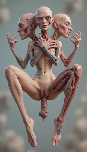 deformed, bad anatomy, disfigured, poorly drawn face, mutated, extra limb, ugly, poorly drawn hands, missing limb, floating limbs, disconnected limbs, disconnected head, malformed hands, long neck, mutated hands and fingers, bad hands, missing fingers, cropped, worst quality, low quality, mutation, poorly drawn, huge calf, fused hand, missing hand, disappearing arms, disappearing thigh, disappearing calf, disappearing legs, fused fingers, abnormal eye proportion, Abnormal hands, abnormal legs, abnormal feet, abnormal fingers, drawing, painting, crayon, sketch, graphite, impressionist, noisy, blurry, soft, anime, cartoon, graphic, text, abstract, glitch, score_6, score_5, score_4, (worst quality, low quality:1.4), tatoos, (blur, blurry, bokeh), 3d, render, bad anathomy, bad physic, out of frame, jpeg artifacts, duplicate, mutilated, extra fingers, mutated hands, extra limbs, cloned face, malformed limbs, missing arms, missing legs, extra arms, extra legs, too many fingers, detached limbs, unnecessary arms, conjoined heads, shared limbs, shared bodies, deformed penis, deformed testicles, deformed vagina, large vagina, loose vagina, meaty vagina, swollen vulva lips, multiple vaginas