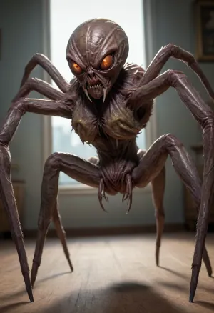 ((No background, frontal body view, (((full body))))), ((a abomination spider monster)), alien, creature, humanoid, monster, eldritch, abomination, <lora:Truly_Monstrous-000017:.8>, <lora:Dramatic_penis_SDXL:.8>, <lora:detailed_notrigger:.8>