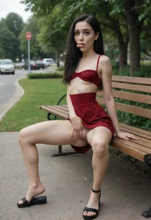 pale tan emo bitch gothic in front of, (voyoir grandpa), ((very long black hair)), stupid hand in mouth sucking, petite feminine, naiv big eyes, tall skinny slender, superwaist, hips side, maroon tubedress, bra, ((ass flashing)), park avenue lawn, tiny bag, low pespective, (((white panty pull))), ((puffy pussy), hairy shaving), (plateau), sandals, (((anal hard masturbation, asshole fingering))), (((sagging ugly)), , , oversized tits, XXXL areolas big nipples:1), high resolution best quality picture, perfect contrast light shadow, (dirty clothes, ((grandpa), at bench), , , masturbating vainy, ((huge cock)), , , excessive cumshot rolling eyes:1)