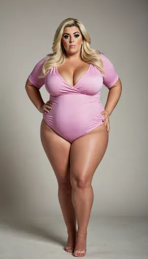 Gemma Collins bbw type woman, full body image