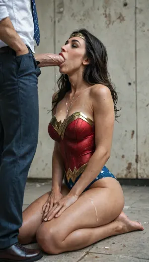 8k, score_9, score_8_up, score_7_up, FILM PHOTOGRAPHY STYLE, cinematic photography of a woman, professional portrait photo realism, Full body, wonder woman, Gal Gadot, huge cock, deepthroat, cum covered, clothed, <lora:detailed_notrigger:2>, <lora:add-detail-xl:.8>, <lora:LCMTurboMix_Euler_A_fix:.8>, g4lg4dot, <lora:Gal_Gadot_SDXL_101:.8>