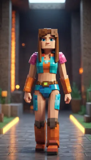 minecraft woman
