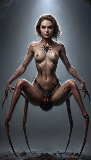 spider girl, horny expression, skinny waist, reverse cowgirl, full body view, arachnecpt, hugefaketits, huge, breasts
arachnid, spider body, half spider and half human body
spider woman, spider bottom, big breasts, spider legs, spider web spider butt, spider backside, spider's underside, Spider, monster, creature, ais-spiderz, 4r4chn1d, <lora:SpidersXL:2>, <lora:Spiders_Style_SDXL:2>, <lora:4r4chn1dXL:2>
