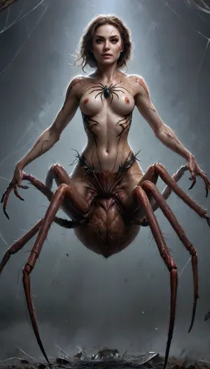 spider girl, horny expression, skinny waist, reverse cowgirl, full body view, arachnecpt, hugefaketits, huge, breasts
arachnid, spider body, half spider and half human body
spider woman, spider bottom, big breasts, spider legs, spider web spider butt, spider backside, spider's underside, Spider, monster, creature, ais-spiderz, 4r4chn1d, <lora:SpidersXL:2>, <lora:Spiders_Style_SDXL:2>, <lora:4r4chn1dXL:2>