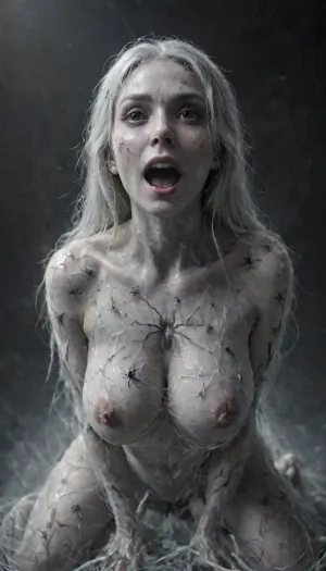 spider woman, spider bottom, big breasts, spider legs, spider web spider butt, spider backside, spider's underside, Spider, monster, creature, jumping, spider, ais-spiderz, 4r4chn1d, <lora:SpidersXL:2>, <lora:Jumping_Spider_Lora-000009:2>, <lora:Spiders_Style_SDXL:2>, <lora:4r4chn1dXL:2>