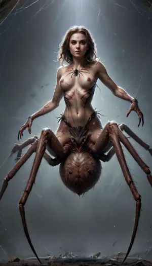 spider girl, horny expression, skinny waist, reverse cowgirl, full body view, arachnecpt, hugefaketits, huge, breasts
arachnid, spider body, half spider and half human body
spider woman, spider bottom, big breasts, spider legs, spider web spider butt, spider backside, spider's underside, Spider, monster, creature, ais-spiderz, 4r4chn1d, <lora:SpidersXL:2>, <lora:Spiders_Style_SDXL:2>, <lora:4r4chn1dXL:2>