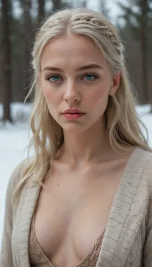 slim Daenerys Targaryen receive faical cumshot from john snow outside facial snow