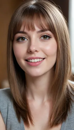 35 yo girl, very flirty pose, sideview, ((girl next door)), pretty, natural beauty, medium breasts, ((cute tall tall tall tall but average appearance:1.3)), ((cute tall tall tall tall)), ((pale skintone:1.2)), ((little bit chubby:1.4)), very flirty smile, showing teeth, ((unkempt hair)), ((straight hair:1.3)), ((symmetrical hair:1.5)), ((perfect fringe hair:1.5)), ((light brown bright hair)), ((very cute tall tall tall tall average youthful face:1.5)), outside, photorealistic, ((perfect composition)), ((perfect contrast:1.5)), ((perfectly balanced exposure:1.5)), ((perfect focus:1.5)), ((extremely realistic detailed lighting:1.5)), ((extremely realistic detailed shadows:1.5)), ((extremely detailed:1.3)), ((extremely high resolution:1.3)), ((16K UHD:1.5)), ((extremely realistic detailed skin texture:1.5)), ((extremely realistic detailed skinpores:1.5)), ((extremely realistic detailed face:1.5)), ((extremely realistic detailed eyes:1.5)), ((extremely realistic detailed hair:1.5)), focus on eyes, ((fully clothed:1.5)), random colored clothing, ((beautiful stylish clothing:1.5)), ((detailed clothing:1.5)), ((detailed environment:1.5)), Sweet_Sticky_xl-01, <lora:EnvyZoomSliderXL01:-1>, <lora:add-detail-xl:.5>, <lora:Sweet_Sticky_xl-01:.5>, <lora:neanderthal_last:.7>