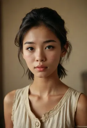 (An 18-year-old youthful woman from Thailand:1.7), perfect very cute face, kisses eagerly, (an 80-year-old Thai man:1.4), showcasing realistic skin texture, deep wrinkles, and fine lines. His eyes are gently closed, with slightly droopy eyelids and delicate eyelash details. His hair is thin and slightly tousled, with long, graying strands. His eyebrows are full and long, characteristic of age, adding wisdom to his expression. Every detail, from the texture of his skin to the subtle movement of his hair, is rendered in photorealistic quality, <lora:MJ52:.6>