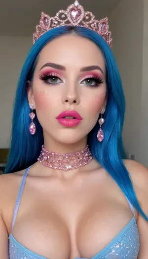 (phillipin girl:1.7), and sitting with my legs apart in front of a dressing table with a mirror and a backlight, and there are various makeup products on the table., (tons of cum:1.4), bukkake, I'm looking In the mirror with my eyes wide open, I'm 21 years old and I'm wearing lipstick, Amazing photo, 8k, highest quality, wide viewing angle, detailed face, insanely attractive face, I'm a little lady, I'm holding a lipstick in my hand, s, (colored long hair wearing personalized crown on my head:1.3), covered in pink lipstick, you can see my close-up, oh my god, pink, (big lips, piercing, (maximally detailed skin:1.3), (makeup:1.5), long blue eyelashes, olive eyeshadow with sequins, (high-quality facial care:1.3), big plump lips of a beauty in red lipstick with a glossy wide pink contour and slightly open mouth, (hairstyle with five pigtails, straight bangs of blue color with sequins:1.2), (PURPLE nipples:1.2), labia, clitoris, big, open, spread, closed, small, medium, large earings:1.7), long, shaved, pubic, hair, bad, lighting, bright, 1-alpha, .8>, Abandoned, Hospital, (distanced view:1.7), (above viewer view:1.7), (pov:1.4), (open mouth:1.7), (wearing heart_shape choker:1.7), (necklace with big pendant:1.4), (wearing many hair accesories:1.7), (ponytail and pigtail:1.4), (wearing personalized crown:1.7), (nipples slip:1.7), (saggy paffy nipples:1.7), (girl lowering bra to one side until one breast is exposed:1.7), (saggy puffy nipples:1.7), (looking as a barbie:1.7), (ONLY-FACE VIEW:1.8), (wearing a panty:1.7)