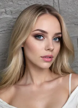 Dark Fantasy-Art
Elegant neckline
Flawless complexion
Small breasts
Long, straight blonde hair
Youthful appearance
Tall for a princess
Slender build
Pale pink lips
Fair skin
Royal bearing
Delicate features
Blue eyes