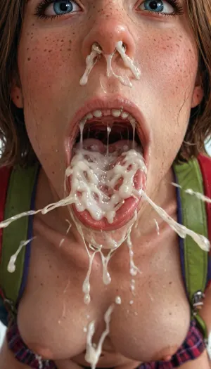 ChibiKawaiiArousedAlluringFrenchChineseIrishKoreanGirlfriendFingeringHerPussyHavingAnOrgasm, FieryGingerHairBleachBlondeHairTwoToneHairShortHairMessyHairLargeDoubleBunPixieCutHair, PaleSkinFrecklesFrecklesFrecklesSkinPoresReddenedArousedBlushingSkinHighlyDetailedSkin, SkinnyVerySkinnyLargePerkyRoundBreastsTinyLittleWaistThickRoundHipsThighsPerfectAssEngorgedPussy, close up, detailed and infocus face, (cum explosion from nose:1.64), (cum explosion from mouth:1.85), kneeling in the library, she looks up at the beast., (The beast’s claw is visible grabbing her head:1.6), ., Daphne Blake has a very thin and slender body, narrow waist, (athletic round ass in a plaid mini_skirt:1.4), (panties down to pussy:1.3), lighting on the body, oil shine, (firm round buttocks:1.6), teеnage smooth-shaven and a wide-open pussy, (detailed glute curves:1.2), (slender teеnage waif-like figure:1.3), (carrying princess_print backpack:1.7), (frontside viewer view:1.2), (classroom filled with people:1.4), (high contrast:1.7), (short hair:1.3), (close view:1.4), (cute body:1.7), (hyper massive cock:1.12), of the beast is to big for her little mouth, impossible fit in mouth, looking up, (trying to fit in her mouth the massive cock:1.12), (Tears:1.164), (bukkake:1.58), (handjob:1.5), above view, cum in mouth, cum on forehead, cum on cheeks, porn photoshoot, (huge dick), (creamy deep deepthroat:1.36), (extreme oral sex:1.24), (huge massive white dick:1.4), (cum), (hands holding hair), (huge dick:1.24), (bukakke), (cum in face, cum on body), (covered in cum), UHD, 8k wallpaper, (maximum quality:1.5), (ultra high resolution:1.7), (masterpiece:1.2), (full body view), award winning photo, (Extreme:1.25), (insanely detailed:1.9), (realism:1), (realistic:1.7), (hdr:1.4), hyper-detailed realistic body, hyper-detailed realistic face, (warm ambient light:.5), (dark shadows:1.4), on hands and knees, 10 black equine cocks cumming, receiving a non-consensual deep deepthroat and bukkake blowbang, her cheeks are tear-stained, crying, running makeup, sweaty skin, (excessive cum:1.56), (cum on face), (cum on body), (Cum in hair), photorealistic cum, thin runny cum, thick chunky cum bukkake, unwanted bukkake, 4boys, 5boys, 6+boys, multiple black men, Transparent Liquid, gangbang, orgy, penis, cum, cumbath, black_dicks_everywhere, drooling cum, multiple black cock cumming on face, drenched in cum, 10 black cocks surrounding face, 10 massive black cocks, 10 equine cocks, pony cocks, contrasting shadows, ultimate realistic 3d rendering perfection, cinematic photography, cinematic lightning, professional depth of field, 3-point lightning, sharp eye focus, (full frontal), night time, (volumetric lighting), professional photographer shot on kodak, 35mm photo, sharp focus, high budget, cinemascope, 100 mm lens, 1/250 s, f/2.8, ISO 300, (very low view:1.21), <lora:detailed_notrigger:2>, <lora:Dark_Elf_Warrior:2>, <lora:LCMTurboMix_Euler_A_fix:2>, <lora:photorealistic_portrait_notrigger:2>