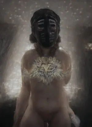 (casual photo flash:2), (((candid pose:2))), (slightly overexposed:2), ((awkward angle:1.9)), ((composition is lacking)), (nighttime), (no ambient light), (single harsh flash from the camera), (overexposed flash highlights on subject), (sharp shadows behind and around her), (noise in all darker areas), (wet surfaces reflecting small highlights), (flat lighting due to direct flash), (cool white balance:1.3), (cyan-tinted shadows from digital camera sensor), (fluorescent-like artificial lighting tint), (background remains visible due to flash, but lacks blur or depth separation), (urban street environment:2), (scene "Myspace"), (2000s), (90s digital aesthetic), (flat chested), (low quality photo), (old camera), (flash photo), (gritty), (realistic environment), (analogic style), (film grain), (low contrast), (unfiltered), (jpeg artifacts), (unedited), (cellphone photography), (no ambient lighting), (lights off), (Polaroid flash camera), (cool indoor lighting), (direct flash photography), (overexposed flash), (strong shadows), (sharp shadows), (low contrast:2), (noise in dark areas), (shiny reflections on surfaces), (sharp background), (background in focus), (no background blur), (clear background details), (fluorescent lighting tint), (cyan-tinted shadows), (artificial lighting with cyan hue), (Scene-Queen), (optional), (Myspace), (picture), (bad quality), (old digital camera), (raw), (light leak), (low res), (low quality), (90s style), (80s), (analogic), (1990s), Ultra definition image, young woman with thick voluptuous body, generous breasts and ass, squatting with legs very widely spread, (hands pressing her breasts), (dildo inserted in anus, black, massive:1.5), massive breast, black haired, dense black leather bondage harness with multiple crossed straps, extra large gold nipple rings, large labia piercing, long burgundy hair styled in two high pigtails, (with leather Bondage Mask Hood Head Harness covering whole face:1.5), tattoos, "Obey" on lower belly, black floral and tribal motifs on hips and thighs, urban dump, piles of trash, metal scraps, puddles, graffiti, scattered bottles and debris, lots of cum spot on tigh and belly
daylight filtering through nearby buildings, cinematic shadows, shallow depth of field, ultra realistic photography, 50mm lens, 8k, view from slightly above, full body visible, slightly 3/4 angle, ghost, wide, polaroid, film, photography, longnightout, <lora:Nipples XL:.5>, <lora:Polaroidv2:1.9>, <lora:late night out_epoch_12:1.7>