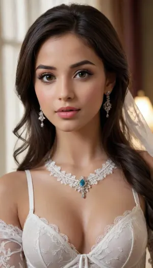 Princess Jasmine from Aladdin, (girl 18 years old), (narrow face:1.3), gloves, bedroom, (medium breasts, thin body), erect nipples, dynamic pose, titcup, armpit, hand under breast, (lace underwear, ((lace transparent fabric))), Earrings, natural petite cutie, 18 years old beautiful, expressive eyes, graphic design, girl's face, pretty and cute, gleaming lips, (gothic), 3DMM