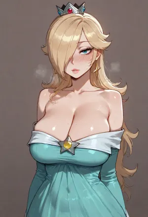 (Ratatatat74), (princess rosalina), solo, simple background, <lora:ratatatat74-000050:.8>