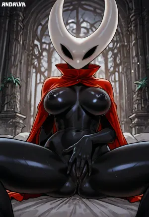 (Andava:1.6), (Hornet from Hollow Knight), solo, masturbating, fingering, <lora:add-detail-xl:1.2>, <lora:attractive_notrigger:1.2>, <lora:detailed_notrigger:1.2>, <lora:LCMTurboMix_Euler_A_fix:1.2>