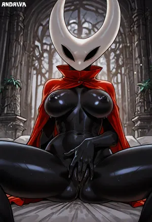 (Andava:1.6), (Hornet from Hollow Knight), solo, masturbating, fingering, <lora:add-detail-xl:1.2>, <lora:attractive_notrigger:1.2>, <lora:detailed_notrigger:1.2>, <lora:LCMTurboMix_Euler_A_fix:1.2>