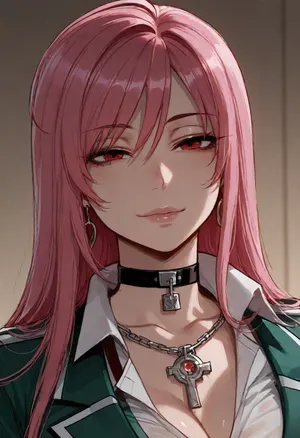 (Ratatatat74), (Akashiya_Moka from Rosario + Vampire), solo, <lora:ratatatat74-000050:.8>