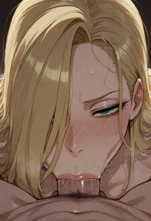 (Ratatatat74), (Olivier Mira Armstrong from Fullmetal Alchemist, thick lips), deepthroat, <lora:ratatatat74-000050:.8>