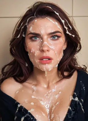 Italian office brunette girl. Totally clothed, (shocked disgust expression:1.2), ., ((REALISTIC THICK CUM)), (facialized bukkake beautiful face:1.9), woman, cum, on, face, facialized, superfacialized, <lora:JustCum:2>, <lora:cum_in_eye_deepmind:2>, <lora:facialized:2>