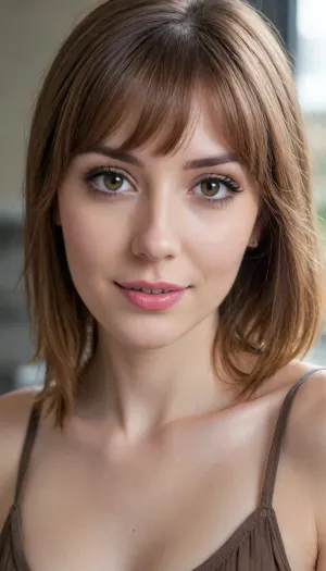 35 yo girl, very flirty pose, sideview, ((girl next door)), pretty, natural beauty, medium breasts, ((cute tall tall tall tall but average appearance:1.3)), ((cute tall tall tall tall)), ((pale skintone:1.2)), ((little bit chubby:1.4)), very flirty smile, showing teeth, ((unkempt hair)), ((straight hair:1.3)), ((symmetrical hair:1.5)), ((perfect fringe hair:1.5)), ((light brown bright hair)), ((very cute tall tall tall tall average youthful face:1.5)), outside, photorealistic, ((perfect composition)), ((perfect contrast:1.5)), ((perfectly balanced exposure:1.5)), ((perfect focus:1.5)), ((extremely realistic detailed lighting:1.5)), ((extremely realistic detailed shadows:1.5)), ((extremely detailed:1.3)), ((extremely high resolution:1.3)), ((16K UHD:1.5)), ((extremely realistic detailed skin texture:1.5)), ((extremely realistic detailed skinpores:1.5)), ((extremely realistic detailed face:1.5)), ((extremely realistic detailed eyes:1.5)), ((extremely realistic detailed hair:1.5)), focus on eyes, ((fully clothed:1.5)), random colored clothing, ((beautiful stylish clothing:1.5)), ((detailed clothing:1.5)), ((detailed environment:1.5)), Sweet_Sticky_xl-01, <lora:EnvyZoomSliderXL01:-1>, <lora:add-detail-xl:.5>, <lora:neanderthal_last:.7>