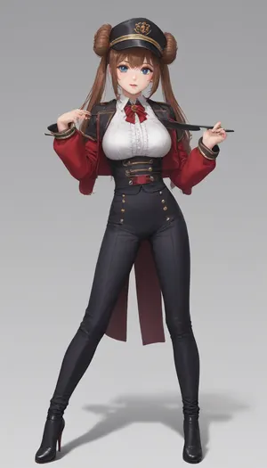 Wunderschöne, 25-jährige Japanerin, die sich als Catgirl verkleidet hat. Sie hat lange, hellrosa gefärbte Haare, die zu einem hohen Pferdeschwanz gebunden sind, mit einem rosa-weißen floralen Haaraccessoire, passenden rosa Katzenohren mit weißem Innenfell und einem langen, flauschigen rosa Schwanz mit weißer Spitze, der sich hinter ihr kringelt. Lila Kontaktlinsen, glänzende Lippen. Sie trägt ein hellrosa Satin-Neckholder-Kleid, das bis zu den Füßen reicht, mit einem großen Schlitz, der bis zu den Hüften hochgeht. Mit goldener Stickerei, gepaart mit einem weißen Fellstola, die über ihre Schultern drapiert ist. Keine Unterwäsche. Sie trägt außerdem hellrosa Netzstrümpfe mit aufwendigen rosa Spitzenabschlüssen und glänzende, hellrosa Lack-High-Heels, die mit rosa Blumenknöchelriemen verziert sind. Mit einem verspielten, verführerischen Ausdruck. Der Schauplatz ist ein luxuriöser Raum mit hohen, gewölbten Fenstern, kunstvollen Holzvertäfelungen, vergoldeten Details und polierten Holzböden. Natürliche Beleuchtung., natürliche, pralle Brüste, extrem flacher, definierter Bauch. Kurvige, definierte Hüften und Oberschenkel.