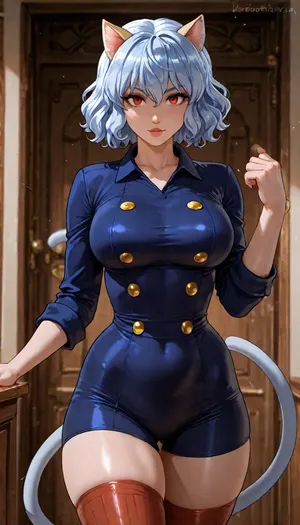 ((dandonfuga art style:1.2)), (Neferpitou), solo, <lora:add-detail-xl:1.2>, <lora:attractive_notrigger:1.2>, <lora:detailed_notrigger:1.2>, <lora:LCMTurboMix_Euler_A_fix:1.2>