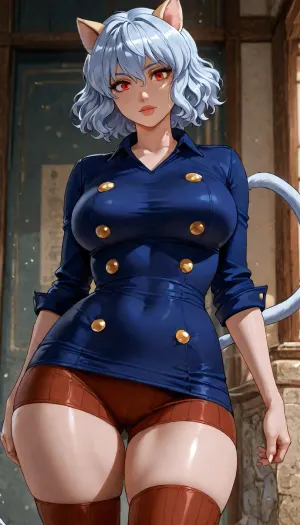((dandonfuga art style:1.2)), (Neferpitou), solo, <lora:add-detail-xl:1.2>, <lora:attractive_notrigger:1.2>, <lora:detailed_notrigger:1.2>, <lora:LCMTurboMix_Euler_A_fix:1.2>