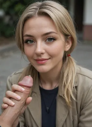 RAW photo, shot on NIKON'S D850, F/1.8, shallow depth of field, sharp focus on the subject, ultra-detailed micro features, highly detailed textures, realistic skin tones, vibrant colors, cinematic composition, maximum detail, hyper-realistic rendering, professional photo quality, handjob, (precum:1.8), (mature skin:1.4), (contemptuous smile), (long thick eyelashes, mascara:1.4), small penis, scrotum, <lora:Adonis_belt:.8>, riko, twintails, blonde, brown, short-sleeved, jacket, red, whistle, <lora:made-in-abyss-riko-sdxl-v10:.8>, 1930s, (style), 30s, hair, Vintage, retro, Archive, photo, <lora:Vintage style - XL 1930s SDXL v1.0:.8>