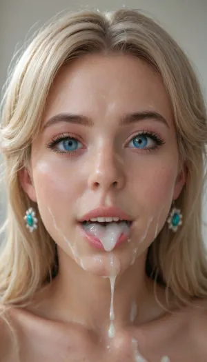 Princess Rosalina & princess daisy, Photorealism, hyper-realistic, masterpiece, Award winning Picture, crystal clear Picture, uhd, 8k, highest resolution, best light, detailed face, View from Side, closeup of a mouth of a happy cute girl, mouth complete filled With thick white cum, dripping down in huge smile, (excessive cum in mouth), (much cum in mouth), (much cum in face), face covered in cum, extreme much cum, cum, on, face, <lora:JustCum:2>, <lora:cum_in_eye_deepmind:1.9>, <lora:detailed_notrigger:1.8>, <lora:Gay_gloryhole:.8>